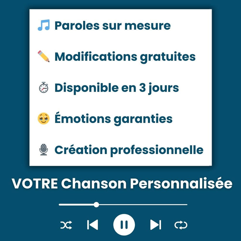 Chanson personnalisée - musique et paroles 100% personnalisées – ilomee